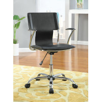 Coaster Furniture 800207 Adjustable Height Office Chair Black and Chrome